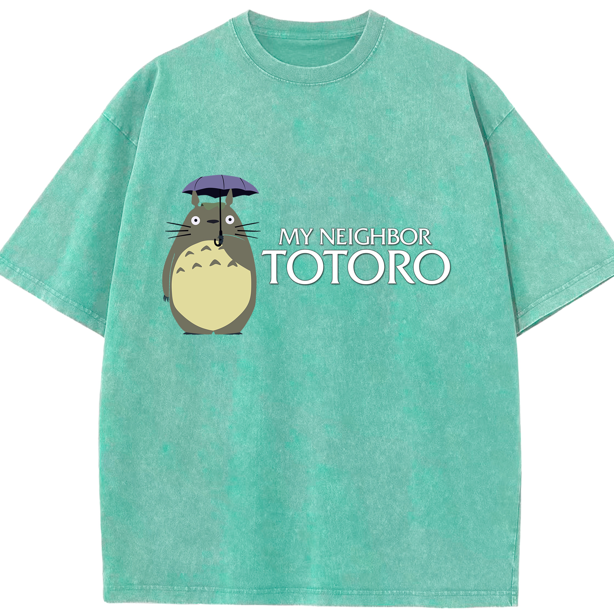 （画像用） となりのトトロ 草壁メイ 草壁サツキ My Neighbor Totoro Satsuki Kusakabe Mei Kusakabe 綿100% ヴィンテージ風 半袖Tシャツ（フロントプリント）